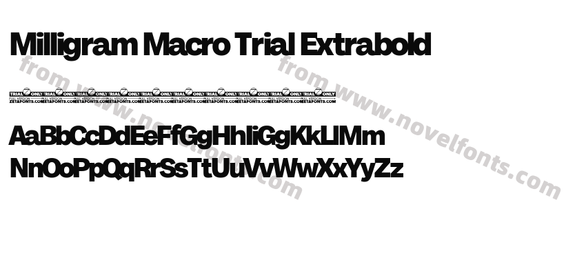 Milligram Macro Trial ExtraboldPreview