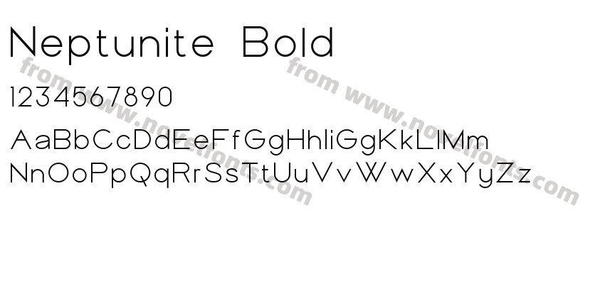 Neptunite BoldPreview