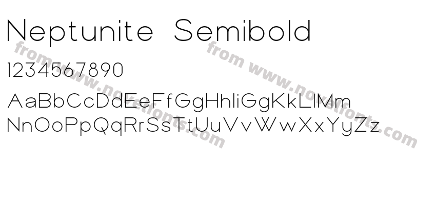 Neptunite SemiboldPreview