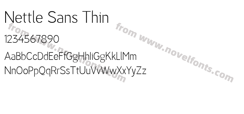 Nettle Sans ThinPreview