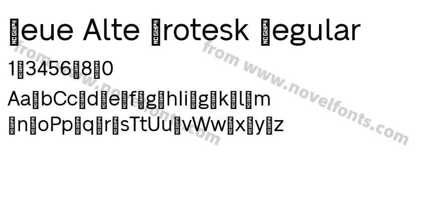 Neue Alte Grotesk RegularPreview