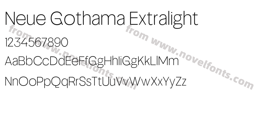 Neue Gothama ExtralightPreview