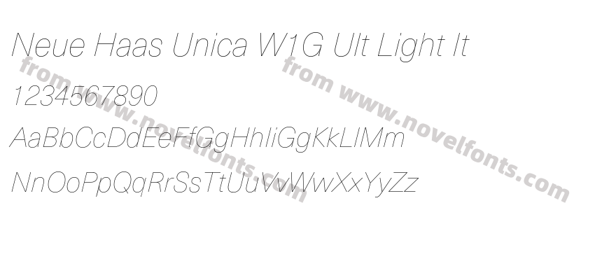 Neue Haas Unica W1G Ult Light ItPreview
