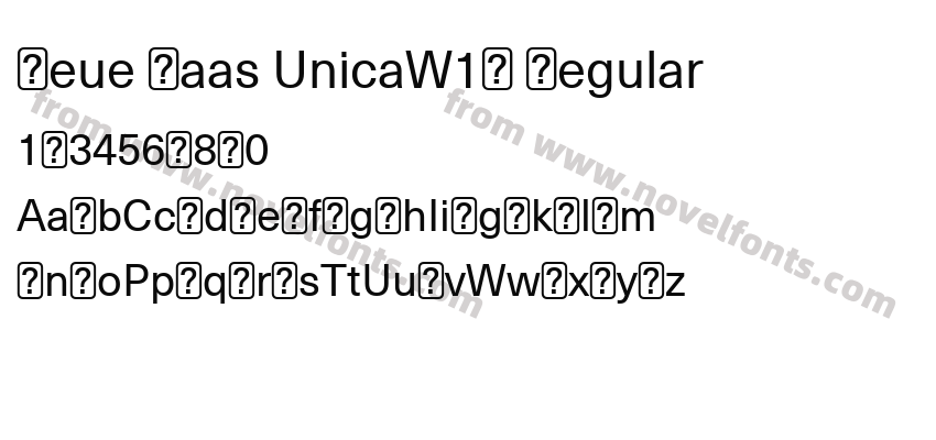 Neue Haas UnicaW1G RegularPreview