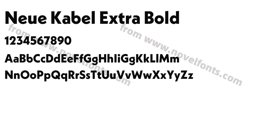 Neue Kabel Extra BoldPreview