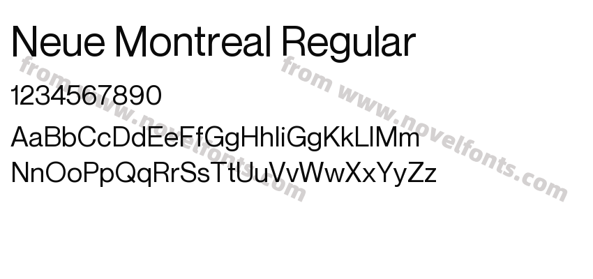 Neue Montreal RegularPreview