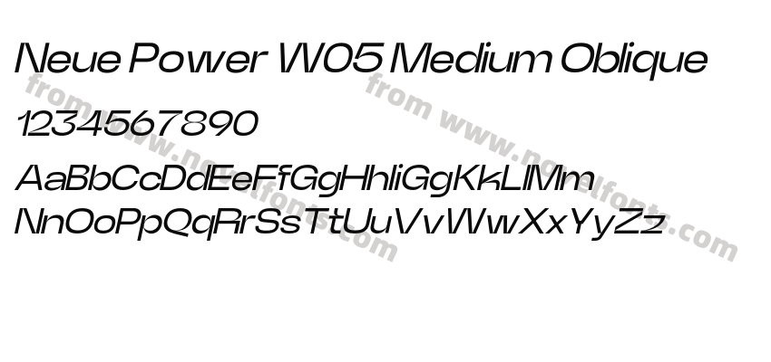 Neue Power W05 Medium ObliquePreview