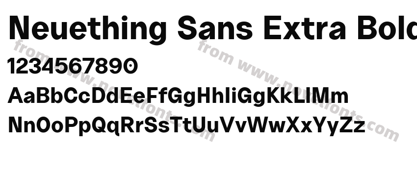 Neuething Sans Extra BoldPreview