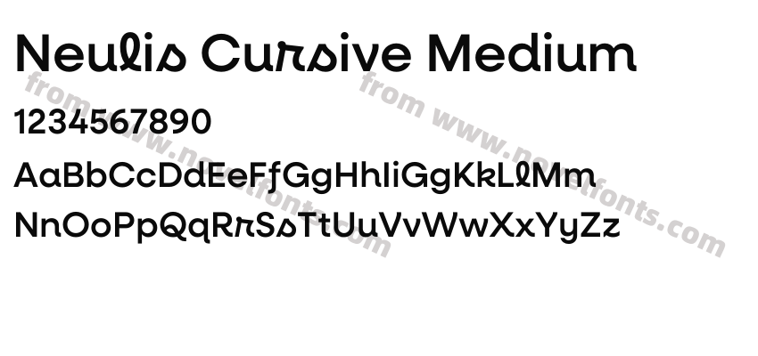 Neulis Cursive MediumPreview