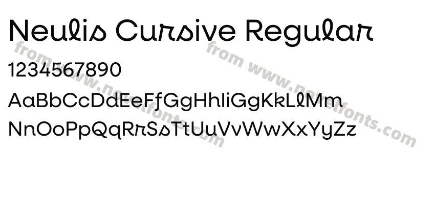 Neulis Cursive RegularPreview