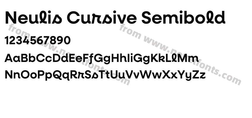 Neulis Cursive SemiboldPreview