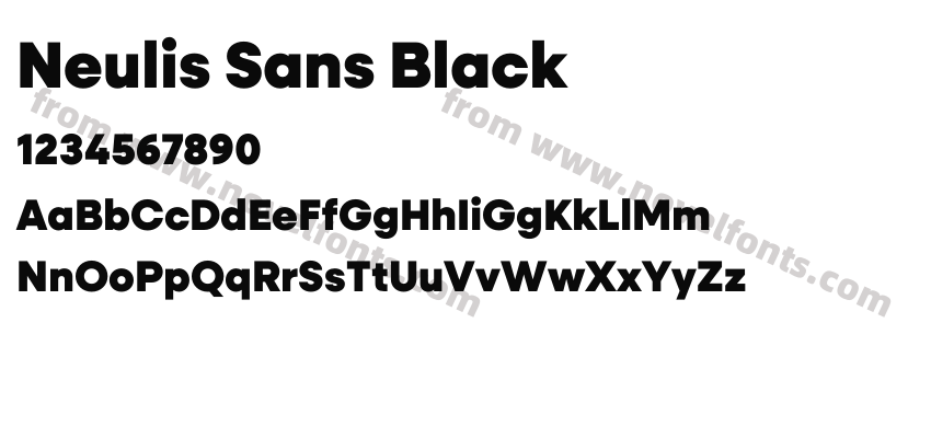 Neulis Sans BlackPreview