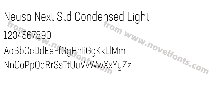 Neusa Next Std Condensed LightPreview