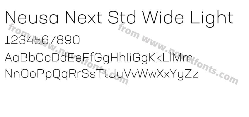 Neusa Next Std Wide LightPreview