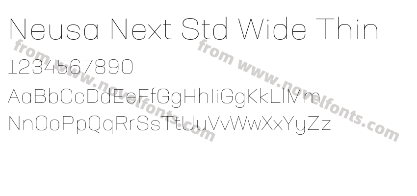 Neusa Next Std Wide ThinPreview