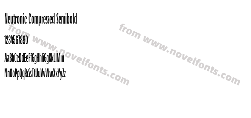 Neutronic Compressed SemiboldPreview