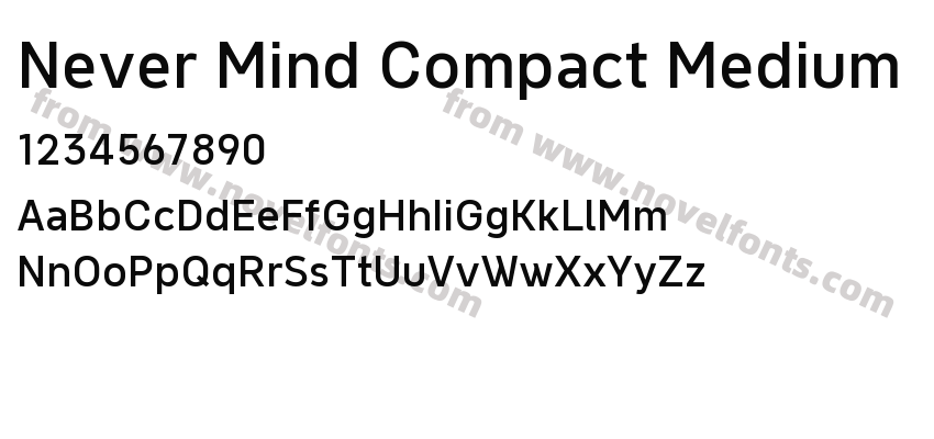 Never Mind Compact MediumPreview
