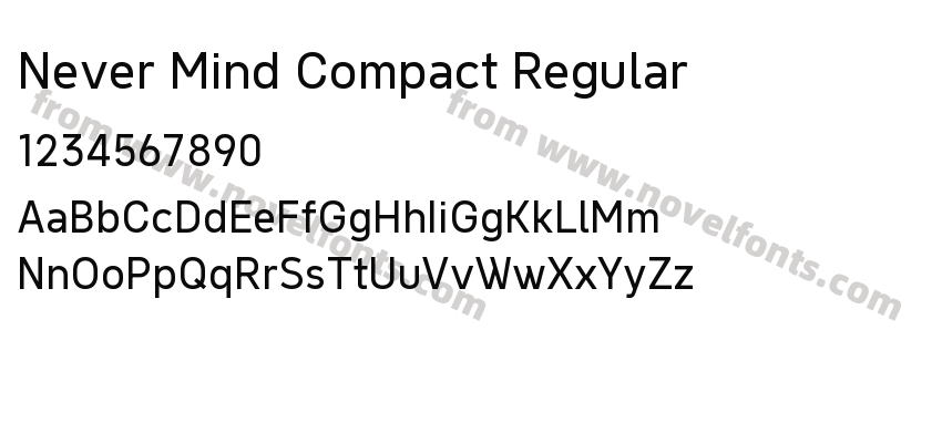 Never Mind Compact RegularPreview