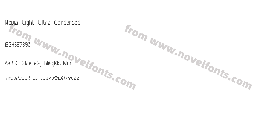 Nevia Light Ultra CondensedPreview