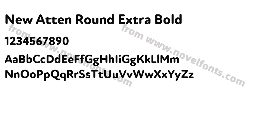 New Atten Round Extra BoldPreview