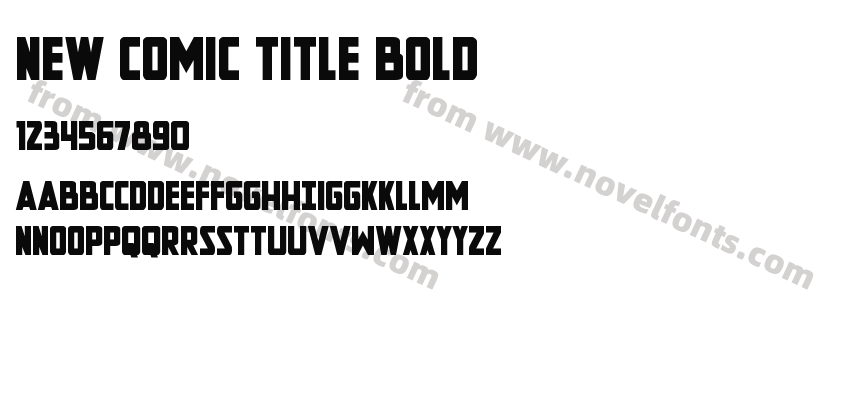 New Comic Title BoldPreview