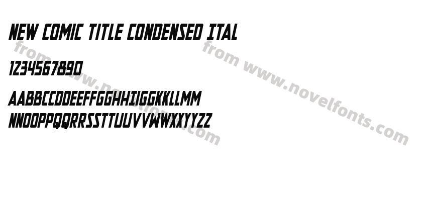 New Comic Title Condensed ItalPreview