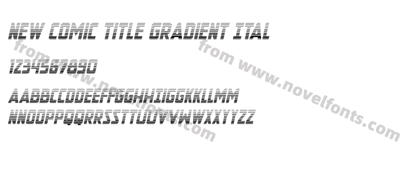 New Comic Title Gradient ItalPreview
