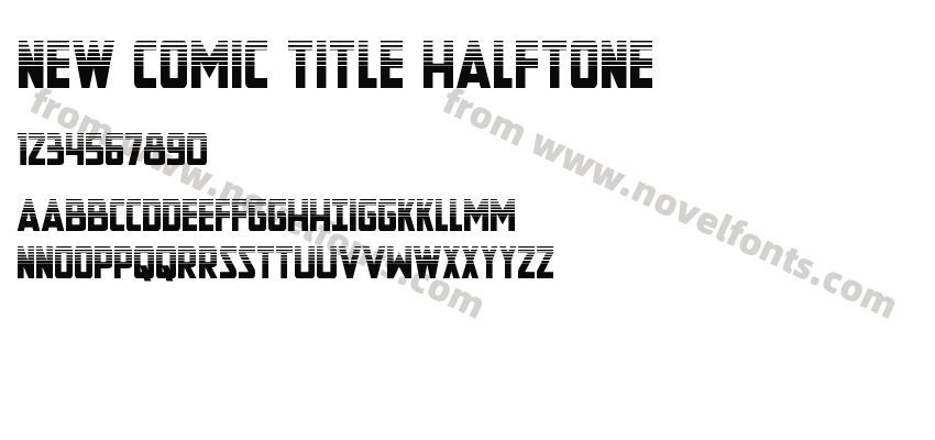 New Comic Title HalftonePreview