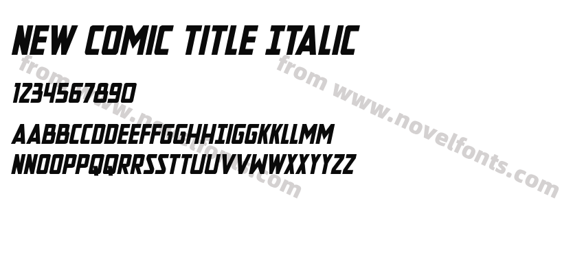 New Comic Title ItalicPreview