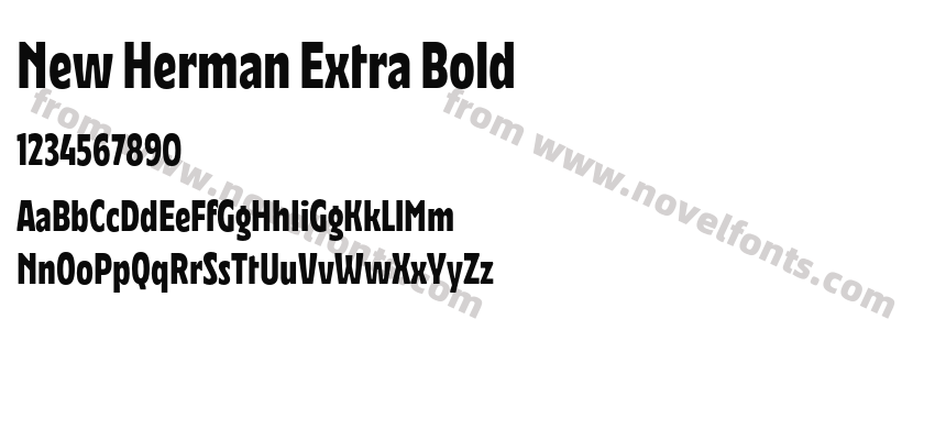 New Herman Extra BoldPreview