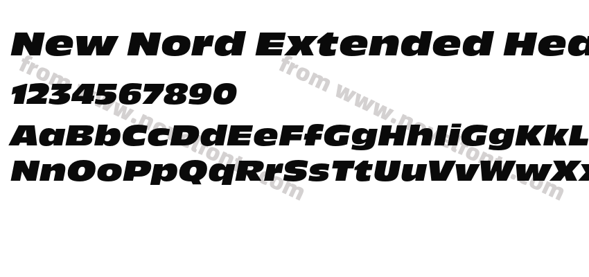 New Nord Extended Heavy ItalicPreview
