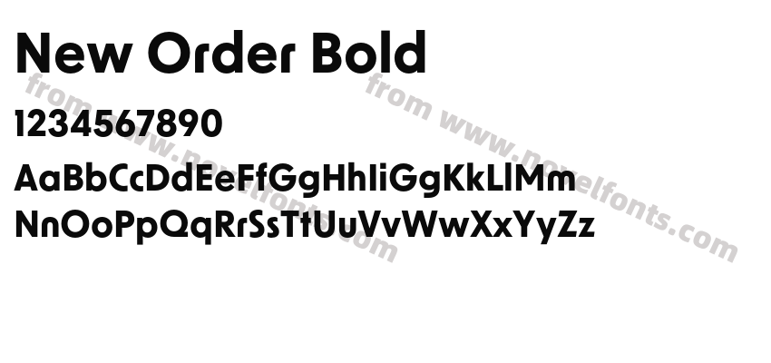 New Order BoldPreview