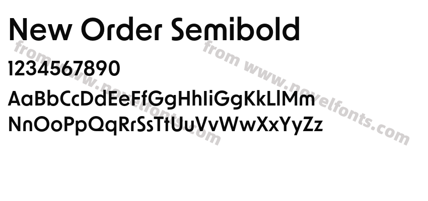 New Order SemiboldPreview
