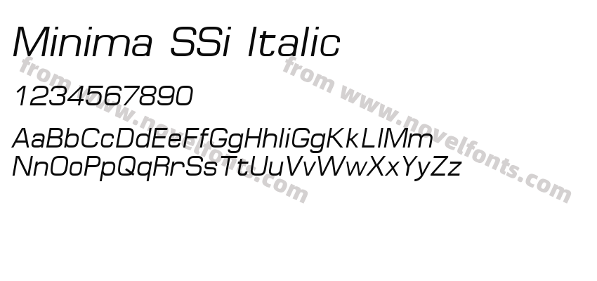 Minima SSi ItalicPreview