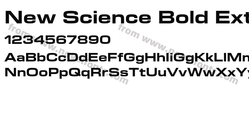 New Science Bold ExtendedPreview