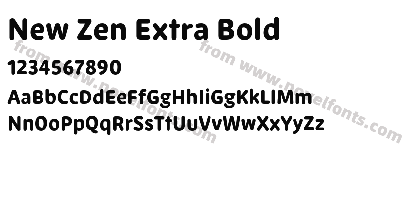 New Zen Extra BoldPreview