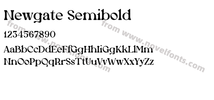 Newgate SemiboldPreview