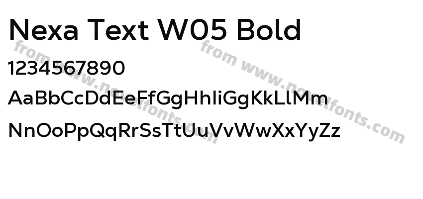 Nexa Text W05 BoldPreview
