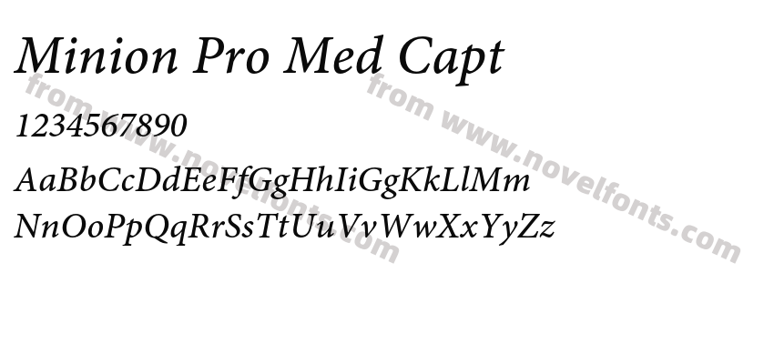 Minion Pro Med CaptPreview