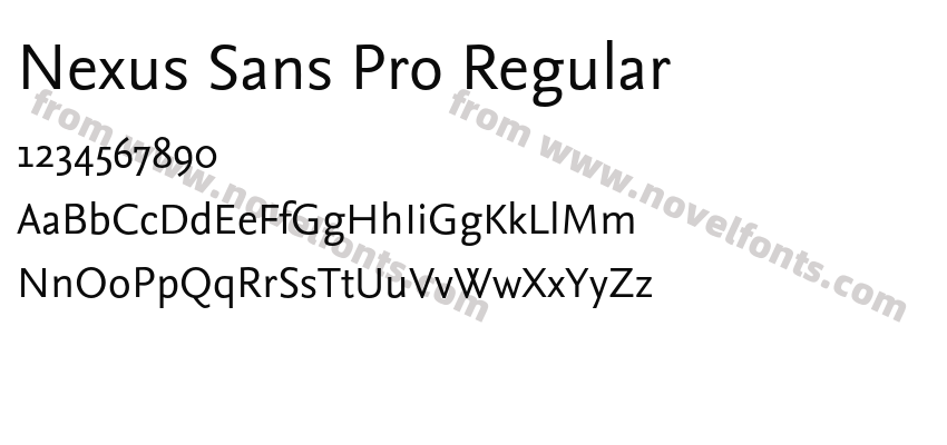 Nexus Sans Pro RegularPreview