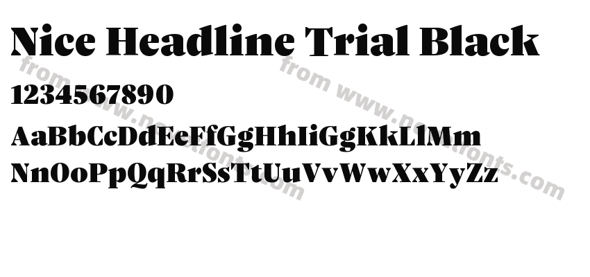 Nice Headline Trial BlackPreview