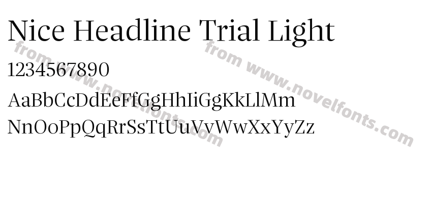 Nice Headline Trial LightPreview