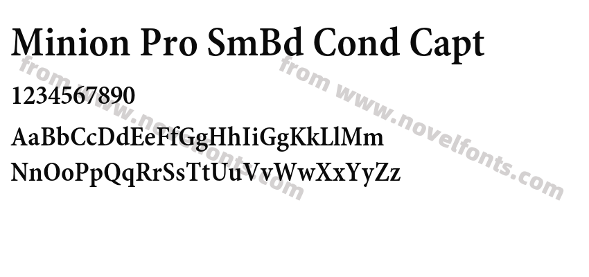 Minion Pro SmBd Cond CaptPreview