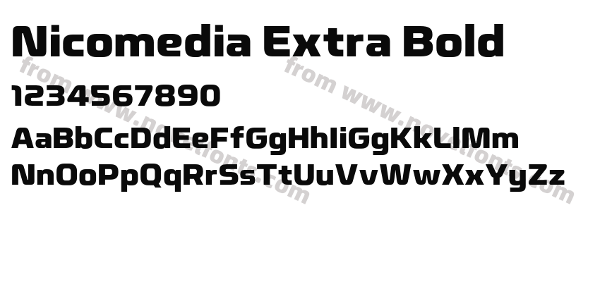 Nicomedia Extra BoldPreview