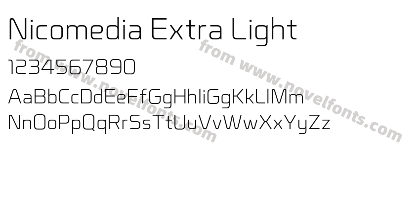 Nicomedia Extra LightPreview