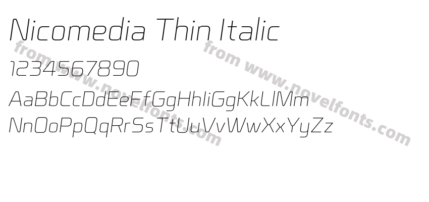 Nicomedia Thin ItalicPreview
