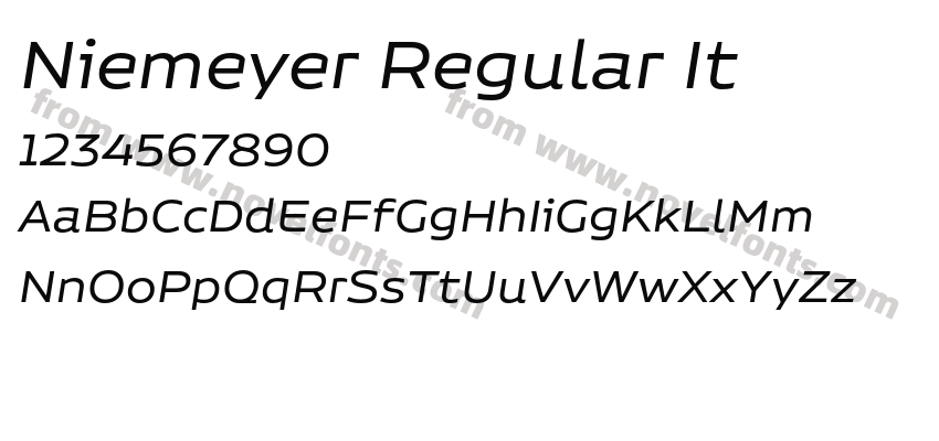 Niemeyer Regular ItPreview