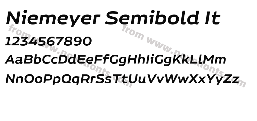 Niemeyer Semibold ItPreview