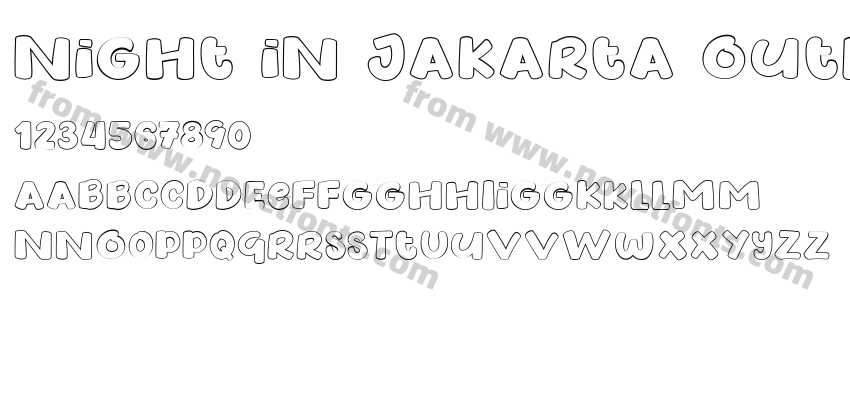 Night in Jakarta OutlinePreview