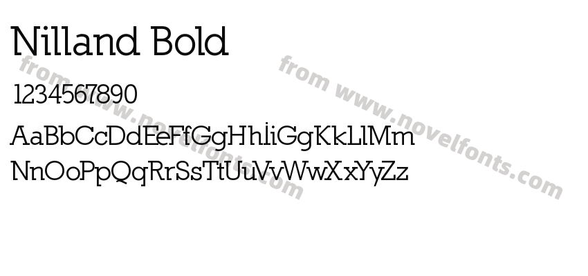 Nilland BoldPreview
